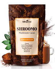 KIKI Green Shroomo cacao hot chocolate cup ready for focused energy