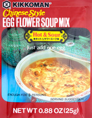 Kikkoman Egg Flower Soup Hot and Sour 12-pack box for quick, comforting meals