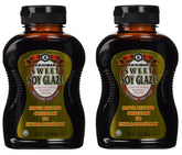 KIKKOMAN Glaze Soy Sweet Sauce bottle front view, ideal for grilling and dipping