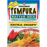 Kikkoman Tempura Batter Extra Crispy–packet ready for coating foods with crisp texture
