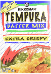 Kikkoman Tempura Batter Mix package ready to create extra crispy tempura.