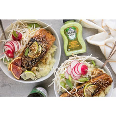 Kikkoman Wasabi Sauce in kitchen setup for quick flavor boosts.