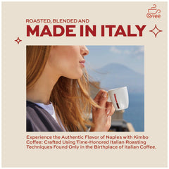 Pouring Kimbo Napoli for versatile brewing like moka or espresso