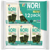 KIMNORI seaweed snack box front showing 12-pack bundle for easy snacking.