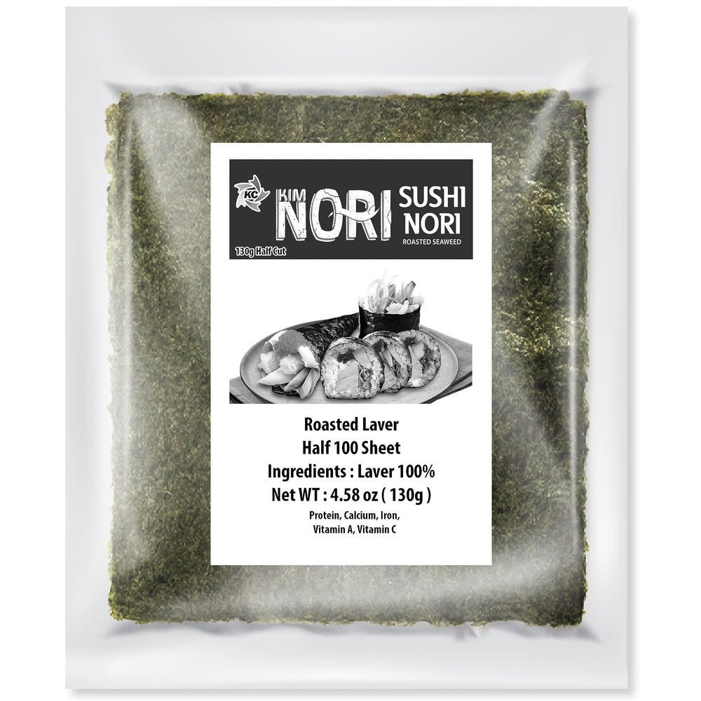 Kimnori sushi nori half-cut sheets for quick hand rolls