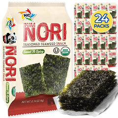 Kimnori Sweet ’N Spicy 24-pack seaweed snacks, ready-to-enjoy crunch.