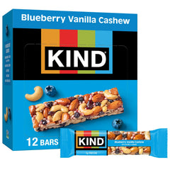 KIND Blueberry Vanilla Cashew bar pack for on-the-go snacking