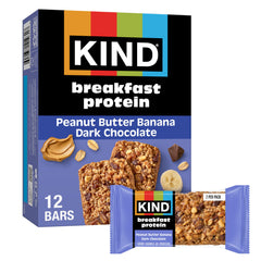 KIND Breakfast Bar Peanut Butter Banana Dark Chocolate two-bar pack for quick mornings