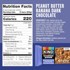 KIND Breakfast Bar two-bar pack closeup highlighting convenient on-the-go snacking