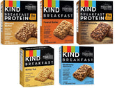 Kind Breakfast Bars Dark Chocolate box on kitchen counter for quick mornings