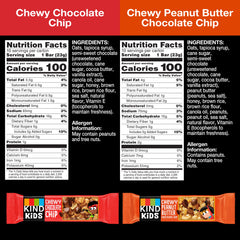 KIND Chewy granola bars bar close-up chocolate chips, portion-controlled snack option.