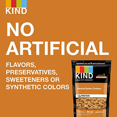 KIND Healthy Grains Clusters crunch closeup with toasted grains for a protein snack