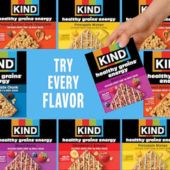 KIND Healthy Grains Energy Bar mixed berry front view with real fruit pieces.