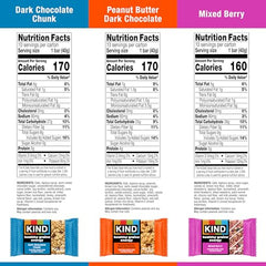 KIND Healthy Grains Energy Bar peanut butter dark chocolate front view, creamy texture for quick energy.