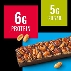 Ingredient view highlighting almonds, peanuts, dark chocolate, and sea salt.