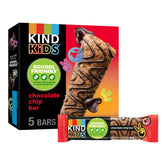 KIND Kids chocolate chip bar packaging shown, ideal for quick, school-friendly snacks.