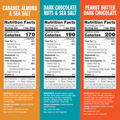 KIND Nut Bars Favorites dark chocolate nuts sea salt close-up showing texture.