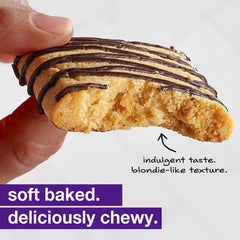 KIND Soft Baked Squares Chocolate Almond Flour Brownie with drizzle, a satisfying gluten-free bite