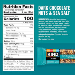 KIND THINS with peanuts close-up showing almond and peanut layers