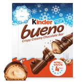 Kinder Bueno holiday box wrap presents a gift-ready look for seasonal gifting.