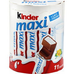 Kinder chocolate sticks with creamy milk filling, convenient 10-pack snack for on-the-go enjoyment