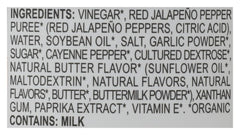 KINDER'S Organic Buttery Buffalo Wing Sauce glazed wings with rich flavor.