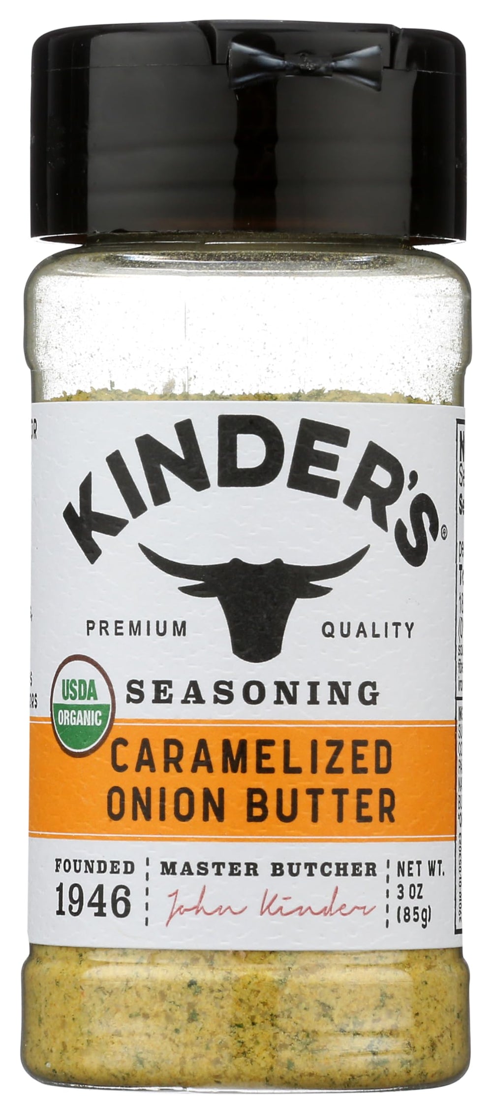Kind Kinder's Organic Caramelized Onion Butter Seasoning tub boosts roasted vegetables with savory sweetness