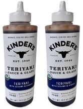 Kinders Organic Teriyaki bottle with sesame-ginger for a rich glaze