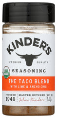 KINDER'S Organic The Taco Blend 5oz bottle ready for quick taco night flavor.