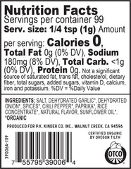 Kinder's Woodfired Garlic Rub closeup grains highlight savory spice blend