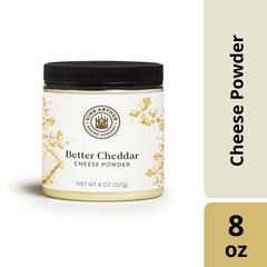 King Arthur Better Cheddar Cheese Powder on popcorn for a bold snack.