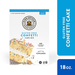 King Arthur Confetti Cake Mix sprinkles visible, ready to delight guests