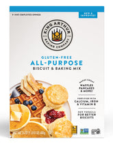 King Arthur gluten-free all-purpose mix in bag close-up for versatile baking