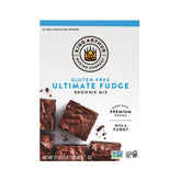 King Arthur gluten free fudge brownie mix box front with GFCO certification.