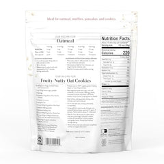 King Arthur gluten-free rolled oats porridge bowl ready for warm morning meals.