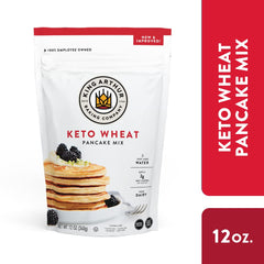 King Arthur Keto Wheat Pancake Mix waffles with crisp edges demonstrate versatile breakfast option.