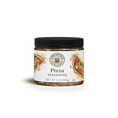 King Arthur Pizza Seasoning bottle with pour spout for flavorful slices.