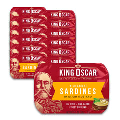 King Oscar Dijon mustard sardines in a can offer premium flavor and protein.