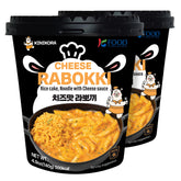 KINIKORA Rabokki Cup Cheese Flavor packaging, convenient single-serve for quick, satisfying meals.