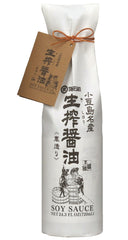 KISHIBORISHOYU Takesan Kishibori soy sauce bottle highlights pure artisan flavor for meals.