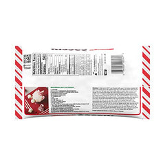 Mint white creme center in Hershey's Kisses Candy Cane Mint for festive snacking