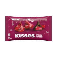Close-up of Hershey's Cherry Cordial center and texture