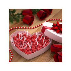 Hershey's Chocolate Dipped Strawberry Kisses foil-wraps evoke romance with premium presentation.