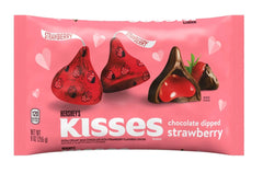 Hershey's Chocolate Dipped Strawberry Kisses two-bags image highlights shareable sweetness for gifting.