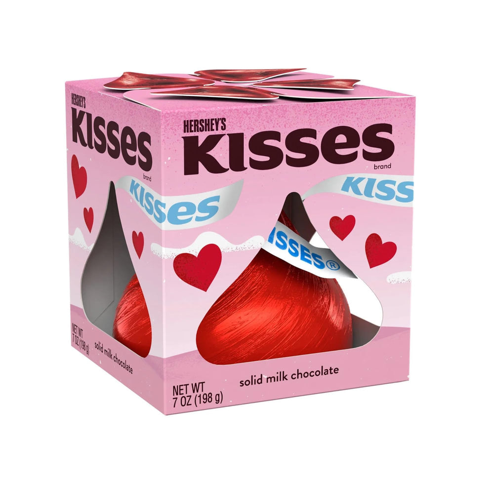 Kisses Hershey's Giant Kiss in foil wrapper, ideal for gifting.