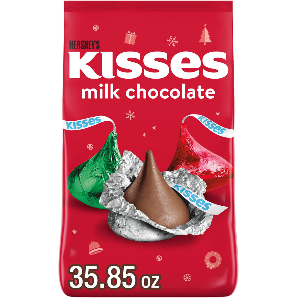 KISSES milk chocolate bulk 35-oz for festive sharing and snacking