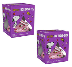 Kisses solid milk chocolate box two-pack front showcases Valentine-ready packaging.