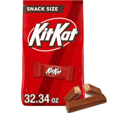 Kit Kat milk chocolate wafer snack-size 66 pieces in bulk bag for sharing.