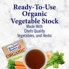 Pour action of Kitchen Basics stock for easy use