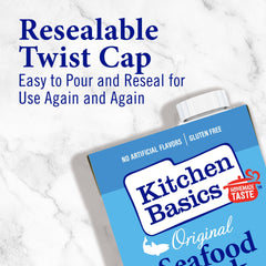 Kitchen Basics stock ingredients vegetables shows slow simmered blend for depth of flavor